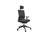 SILLA PROFESIONAL CERTIFICADA Actiu Stay cabezal silla de ordenador y oficina Carbon Black  GAMA TOP