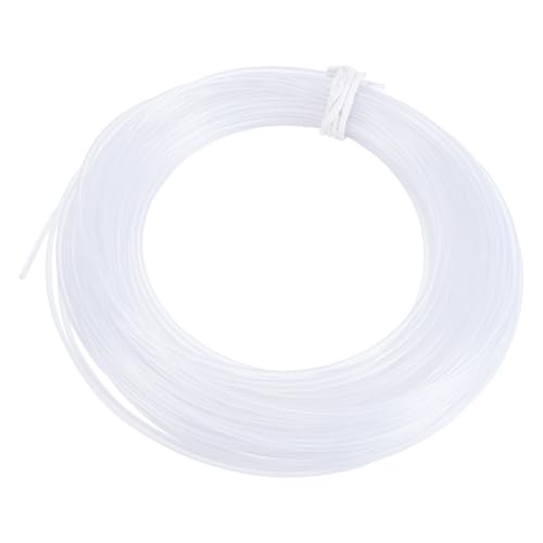 HOBBIESAY 1 rollo de alambre de memoria de nailon de 30 m, alambre de plástico transparente, rollo de varillas blancas translúcidas, líneas de ala de memoria, palillos de crinolina para vestidos de