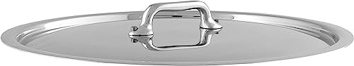 Mauviel M'Urban - Couvercle 3 plis inox brossé manche fonte inox 18 cm fabriqué en France