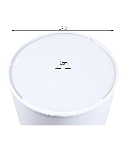 17.5" Round Diffuser Translucent Frosted White (Will Soften Light From Drum Lampshades And Pendants) #TOP6