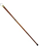 Golf Walking Stick - Unique Wooden Cane with Ball Golf Handle - Stylish & Functional 3-Fold Walking Stick for Men and Women