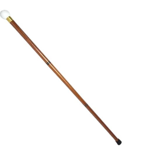 Golf Walking Stick - Unique Wooden Cane with Ball Golf Handle - Stylish & Functional 3-Fold Walking Stick for Men and Women