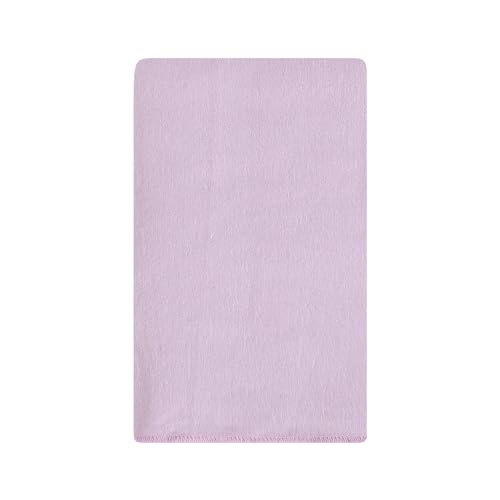 Image of Hudson Baby Unisex Baby Cotton Poly Flannel Burp Cloths, Purple Dainty Floral 10 Pack, One Size