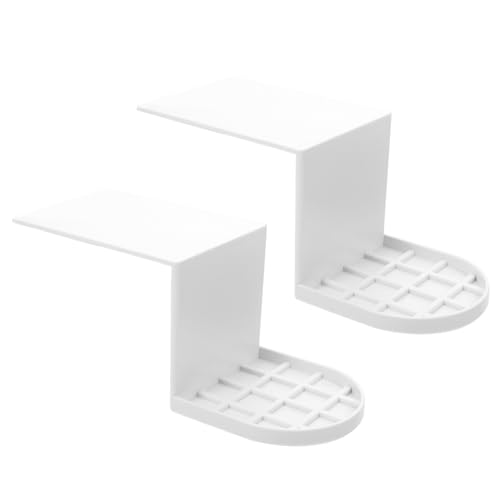 BESTonZON 2個 洗濯用カップホルダー 製 耐久ドリップトレイ 洗濯洗剤 柔軟剤対応 漏れ防止 実用アクセサリー