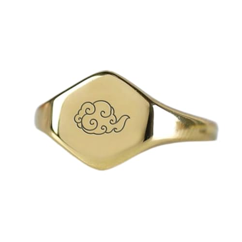 Bague zen nuage hexagonale hypoallergénique pour en finir avec les allergies aux bijoux