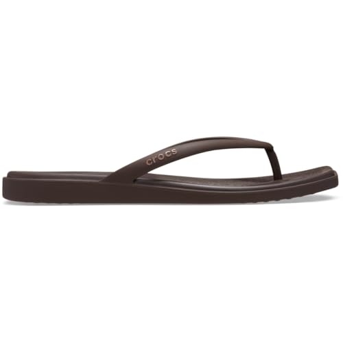 Image of Crocs Women's Miami Flip Flops | Square Toe Flat | 360 Degree Comfort | Croslite Foam Footbed