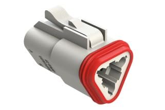Amphenol, AT06-3S-WHT, 3-Way Plug Female Connector White (25 Items)