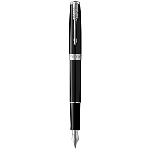 Parker Sonnet Füller | Schwarze Lackierung mit Palladiumzierteilen
