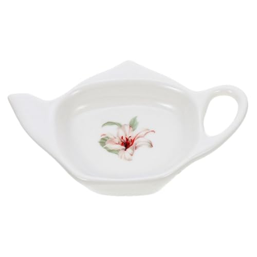 DOITOOL Vassoio Ceramica Porta Bustine The Sottobicchiere Per Bustine Di Tè Organizer