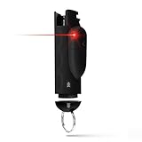 Guard Dog Security AccuFire 2 - Laser Sight Pepper Spray Self Defense - 20% Smaller - Instant Release - 16 Feet Safety Range - Maximum Strength - Finger Grips - Soft Touch Body