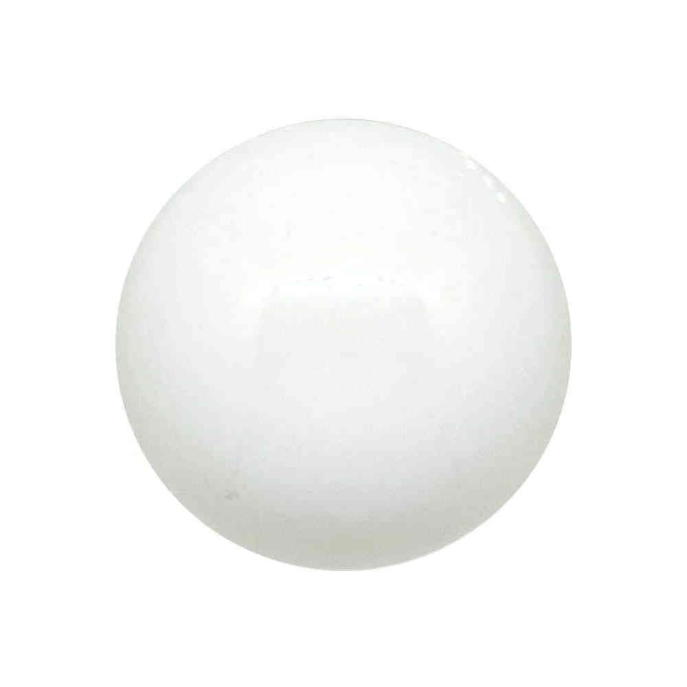 White Slightly Domed Shank Buttons Size 13mm (20L) (100)