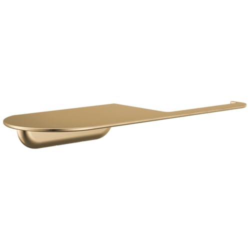 Delta Bonacci Pivoting Toilet Paper Holder with Shelf, Bathroom Accessory, Champagne Bronze 745500-CZ