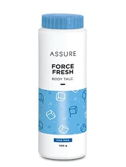 FORCE FRESH BODY TALC - 100 Grams| Talcum Powder | Body Odour Protection & Strong Cooling Effect | Long Lasting Freshness & Fragrance | Soothing Relief from Itching & Burning | Sweat Absorption