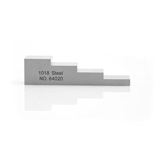 Bloque de Calibración Ultrasónico de 4 Pasos 5mm 10mm 15mm 20mm para Medidor de Espesor Ultrasónico de Acero 1018 en Pruebas NDT miniatura 4