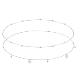 Gold/Silver Plated Waist Chains for Women Layered Belly Chain Sexy Bikini Waist Chain Adjustable Body Chain Jewelry for Women(Silver)