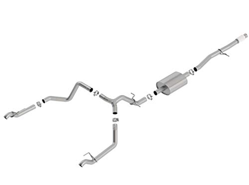 Borla 140769 Cat-Back Exhaust System Single 3 in. - 2.75 in. Incl. Muffler/Connecting Pipes/Hardware No Tips Single Split Rear Exit S-Type Sound Cat-Back Exhaust System