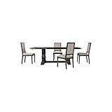 Best Master Furniture Rectangular 7 Piece Dining Set Grey