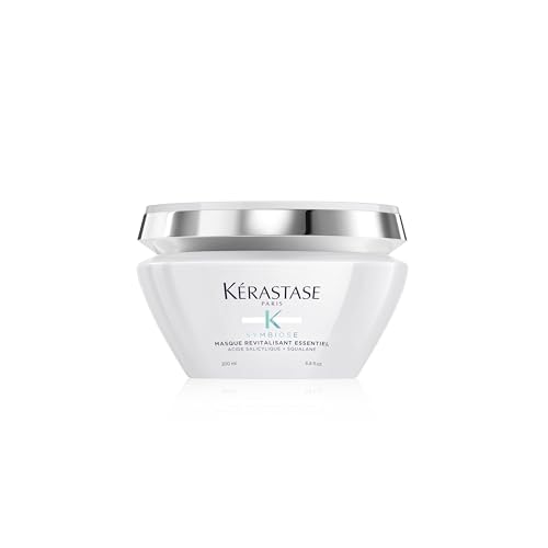 Kérastase Symbiose, Nourishing Anti-Dandruff Hair Mask, For Thick, Damaged Hair, Sulphate-Free, Masque Revitalisant Essentiel, 200ml