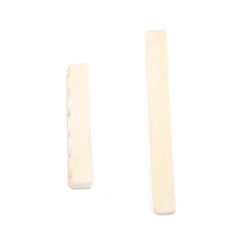 YARNOW Guitar Ox Bone Bridge Saddle and Nut Arch Shape for String Classical Guitar Durable and Easy to Install for Enthusiasts and Musicians