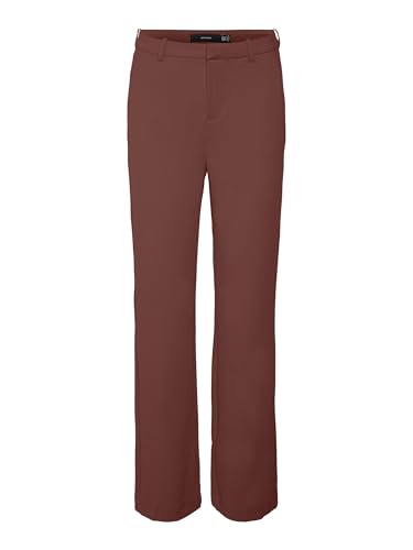 VERO MODA Legere Stoffhose Elegante Damen Stretch Culotte Gerade Business Pants, Farben:Schwarz-2, Größe:XL / 34L, Z-Länge:L34