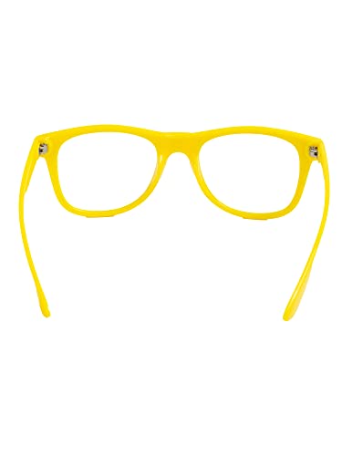 Nerd Sunglasses Classic Clear Lens Yellow3
