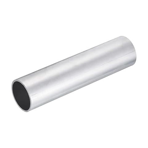 DMiotech (50 mm średnica zewnętrzna x 45 mm ID) 6061 aluminiowa okrągła rura o długości 200 mm przemysłowe metalowe rury do budowy ram maszyn projekty DIY