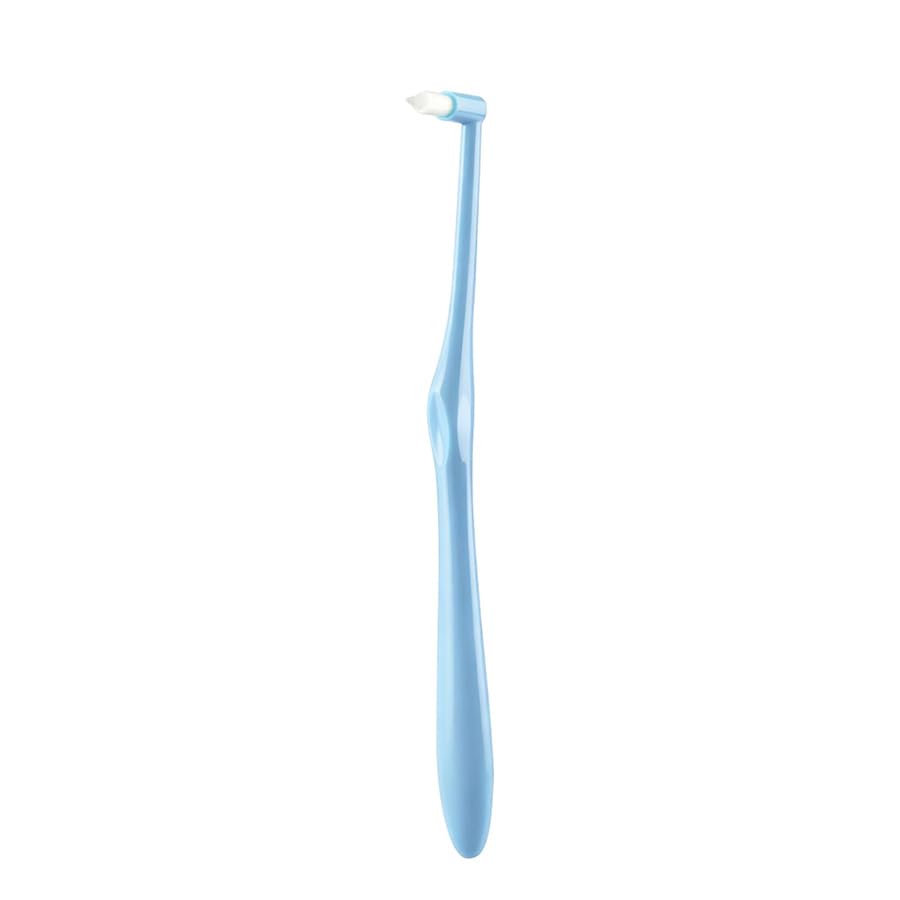 1 PCS Interspace Toothbrush Compact Soft Slim Interspace Teeth Brush Single Tufted Toothbrush Wisdom Interdental Brushes for Detail Cleaning & Orthodontic Braces (Blue)