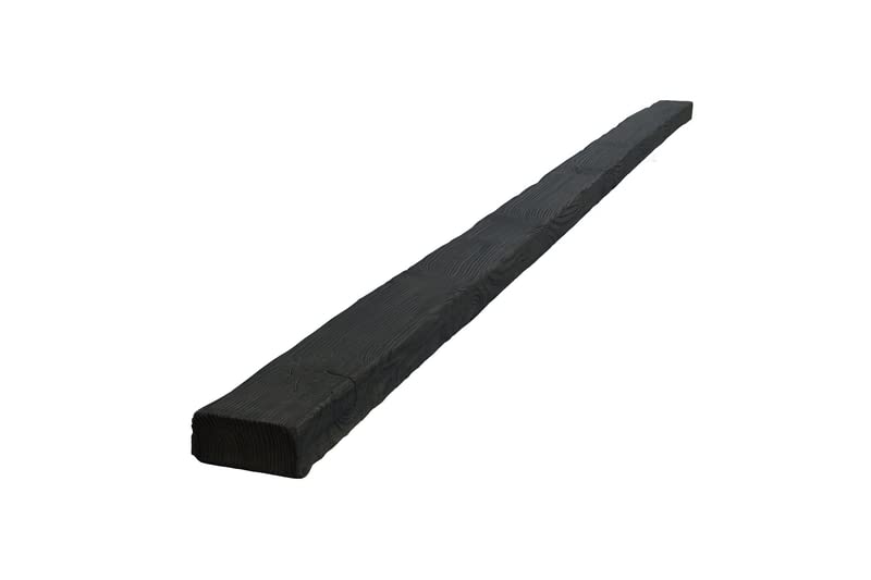 VIGA IMITACION MADERA DECORATIVA DE POLIURETANO 10CM DE ANCHO X 5CM DE ALTO X 2 METROS DE LARGO (Ébano)