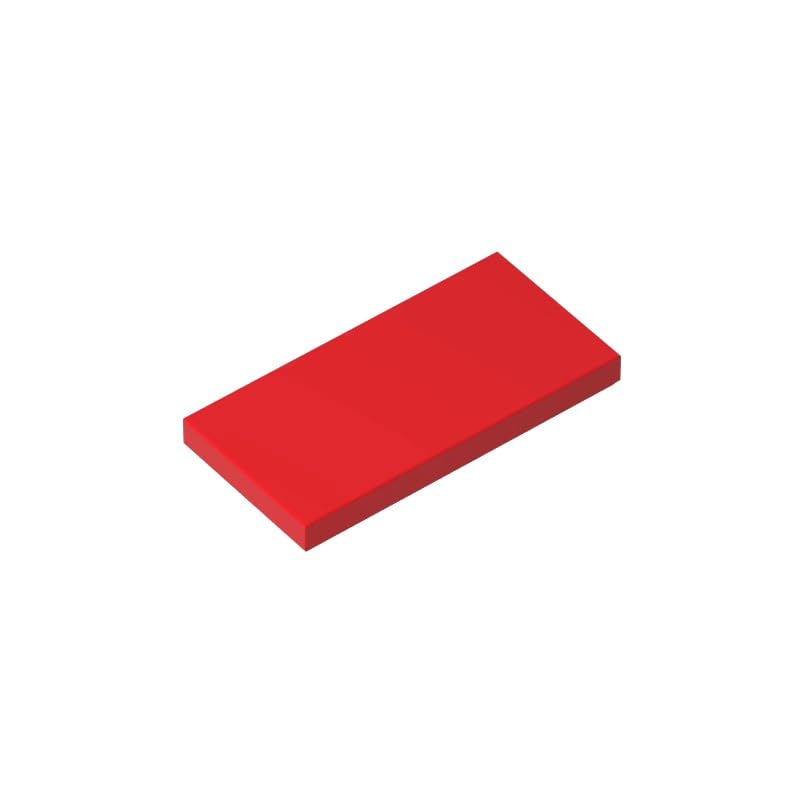 XYEIUGO Gobricks 87079 Foundation Plate Tile 2x4 with Groove 50 Pieces GDS-614 Building Blocks Color:Red