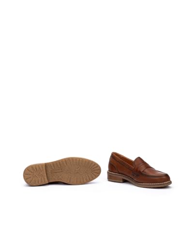 Image of PIKOLINOS Aldaya Women's Loafers | Leather | Wide Fit | Brown
