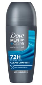 Dove Men+Care advanced Anti Transpirant Clean Comfort Deodorant mit 72 Stunden gegen Körpergeruch und Achselnässe mit Triple Action Technology 50 ml