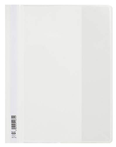 Preisvergleich Produktbild ELBA Schnellhefter, 25er Pack, DIN A4, aus Kunststoff, weiß