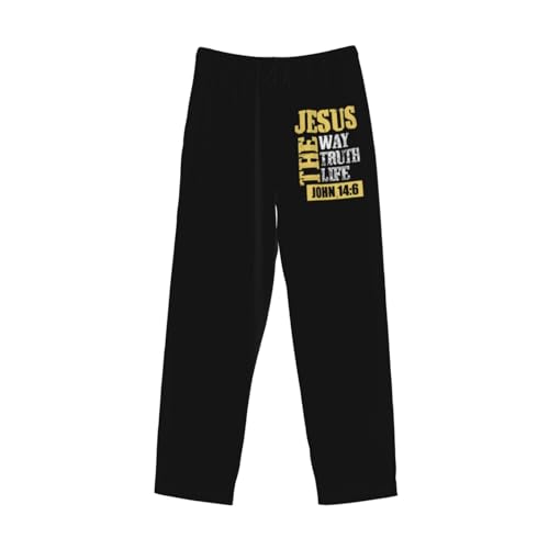 The Way, Truth, Life John 14 6 Bible Verse Christian Faith Men'S Pajama Pants Sleep Pant With Pockets And Drawstring4