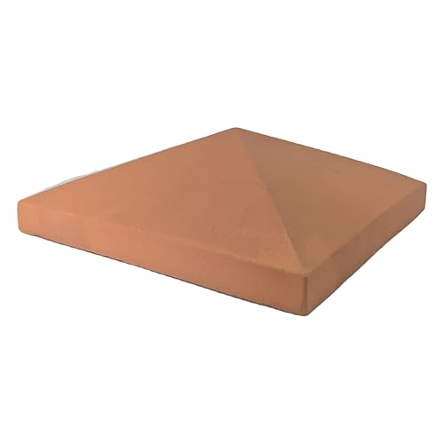 Chapeau Pilier 30x30 Pointe De Diamant - Rouge