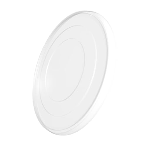 Eimer mit Deckel 10l Transparent Rund | Kunststoff Eimer Lebensmittelecht, luftdicht und stabil | Leereimer mit Griff und Deckel für Lebensmittel Chemie Waschpulver Klebstoffe geeignet