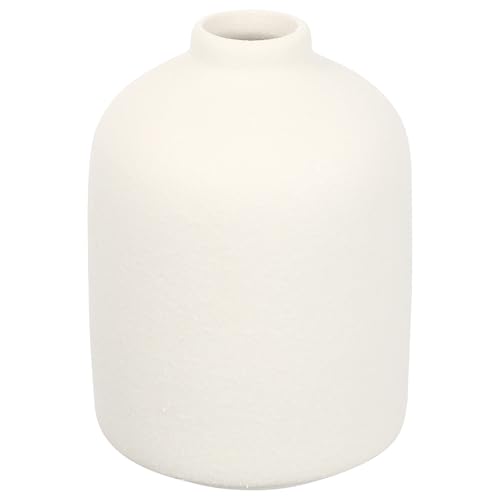 PRETYZOOM Ceramic Desktop Vase Small 4 Inch Frosted Art Vase for Indoor Outdoor Garden Wedding Decoration Minimalist Planter for Dried Flowers and Floral Arrangements