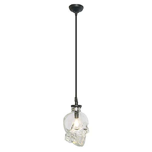 Iluminación colgante Edison estilo retro con diseño de calavera creativa