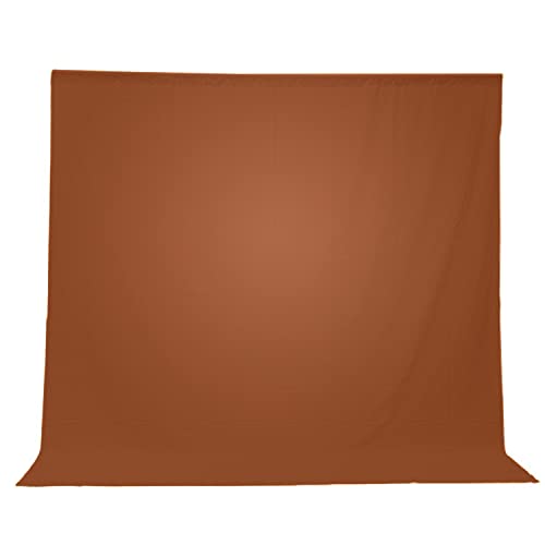 Julius Studio 10 Ft. X 12 Ft. Long Life Time Reusable Brown Chromakey Photo Video Photography Studio Fabric Backdrop, Background Screen, Pure Brown Muslin, Photography Studio, Jsag400 #TOP5
