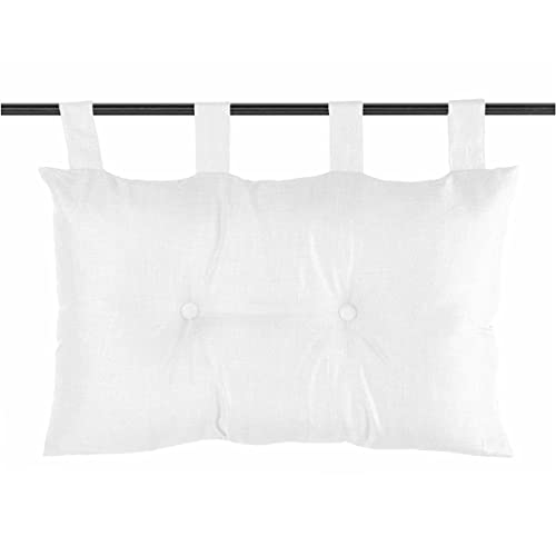 Caritex Cuscino Testata Letto Con Passanti a Strappo, Cuscino Testiera