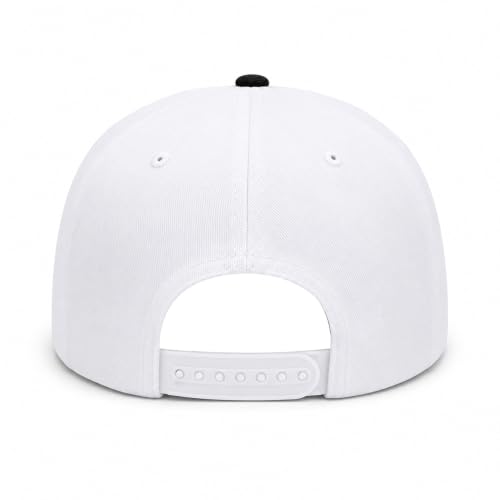 Image of VRITRAZ Comfortable Polyester 3D Printed Hip Hop Cap for Men & Women | Adjustable Snapback Closure Flat Brim Baseball Hat | Lightweight Urban Streetwear Headwear for Dance, Skateboarding, Gym, Sports