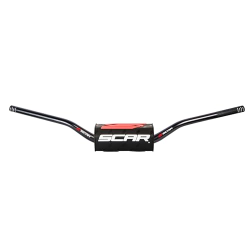 Guidon Moto Cross SCAR O² 28mm (1 1/8”) sans barre - Villopoto Stewart Style - Mousse noire