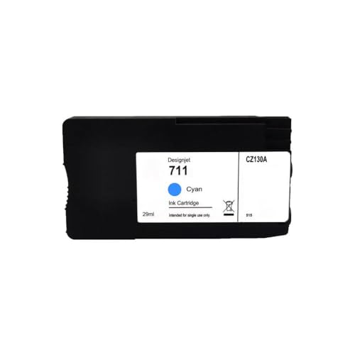 Cartouche d'encre 711 Cyan de rechange pour traceur DesignJet T530 T520