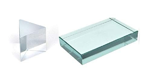 Asian Scientific Glass Slab, Prism (50 x 50 mm) - Pack of 2