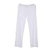 IGIG Men's Mesh Breathable Long Pants Homewear Gauze Temptations Panties (X-Large, White)