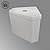 Renovators Supply Manufacturing Troyt Corner 2 Piece Toilet Part White Ceramic Tank Only