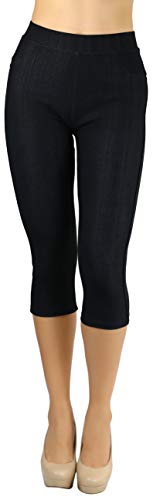 ToBeInStyle Women’s Easy Pull-On Denim Skinny Fit Comfort Stretch Leggings Jeggings4