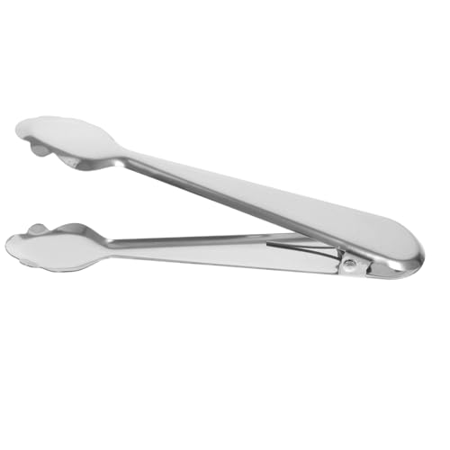 Cabilock 1Pc Stainless Steel Food Serving Clip Barbecue Steak Clamp Ergonomic Design for Buffets Parties and Outdoor Events Easy to Clean and Carry