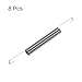 uxcell 0.9mm Wire Diax10mm ODx120mm Length Spring Steel Tension Spring 8pcs