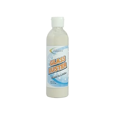 TEKON Glass Luster - Easily Remove Hard Water Stains, Oxidation, and Spotting from Glass, Chrome, Porcelain, and Tile (1, 8oz) Cover