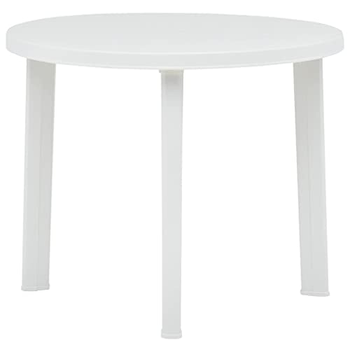 Table de jardin Blanc 89 cm Plastique